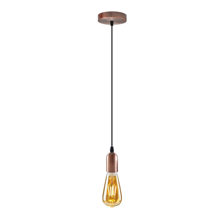 Vintage Industrial 9-Way Pendant Light Fitting E27 Compatible with Adjustable Height Metal Ceiling Rose