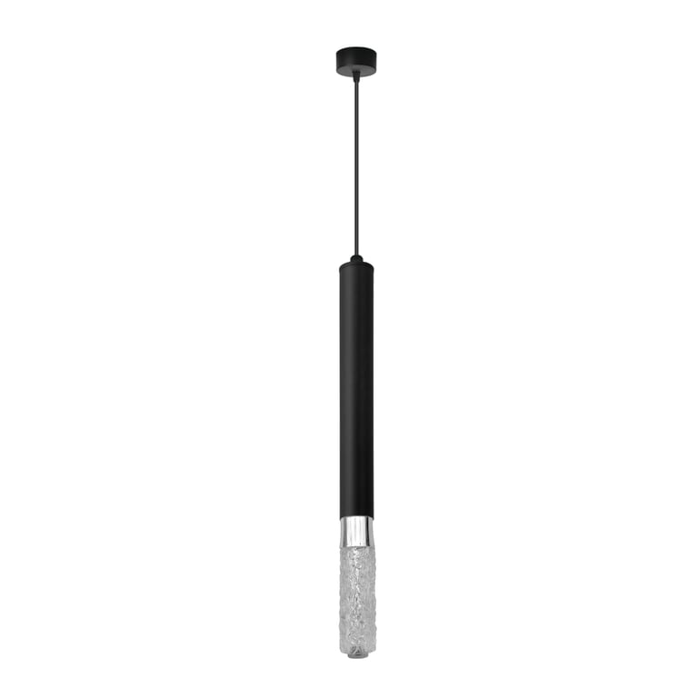 Modern Cylinder Black Adjustable Aluminum Tube Pendant Light