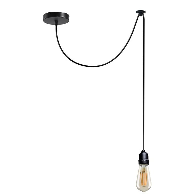 Waterproof E27 Bulb Holder Outdoor Ceiling Light Fitting 2m Hanging Pendant
