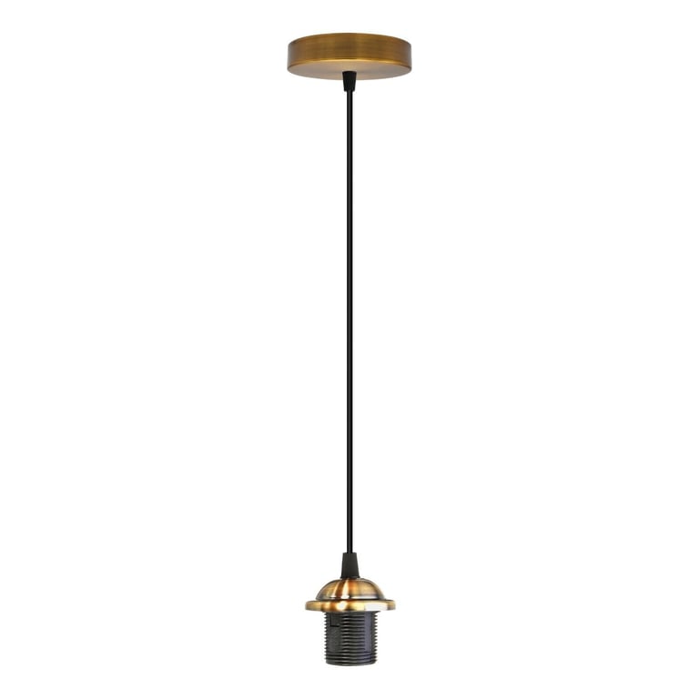 Vintage Industrial Style Pendant Light, E27 Base, 95cm Cord, Dimmable