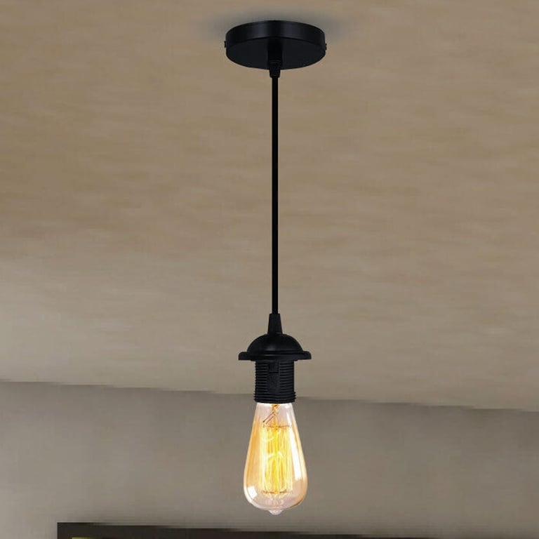 Vintage Industrial Style Pendant Light, E27 Base, 95cm Cord, Dimmable