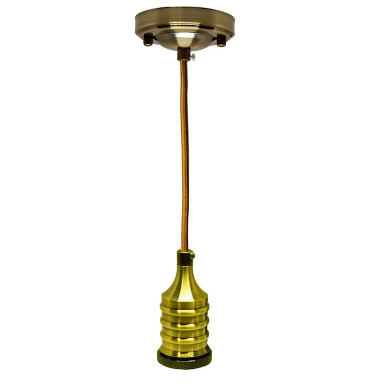Industrial E27 Bulb Holder Pendant Light - Modern Kitchen Dining Room Ceiling Fixture