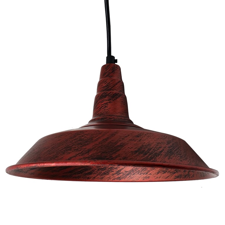 Vintage Industrial Retro Loft Pendant Light - Modern Black Aluminum Shade