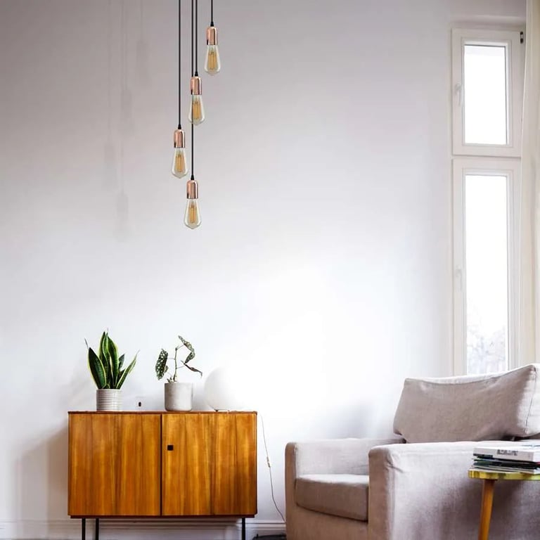Cluster Pendant Lights - Adjustable Height Dining Room Lighting Fixture