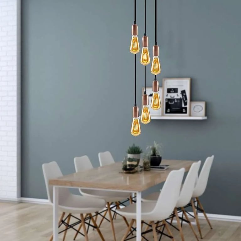 Cluster Pendant Lights - Adjustable Height Dining Room Lighting Fixture