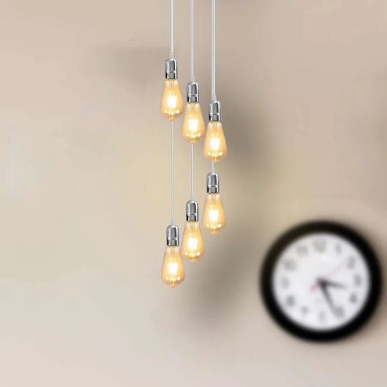 Cluster Pendant Lights - Adjustable Height Dining Room Lighting Fixture