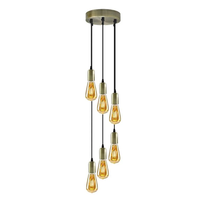 Cluster Pendant Lights - Adjustable Height Dining Room Lighting Fixture