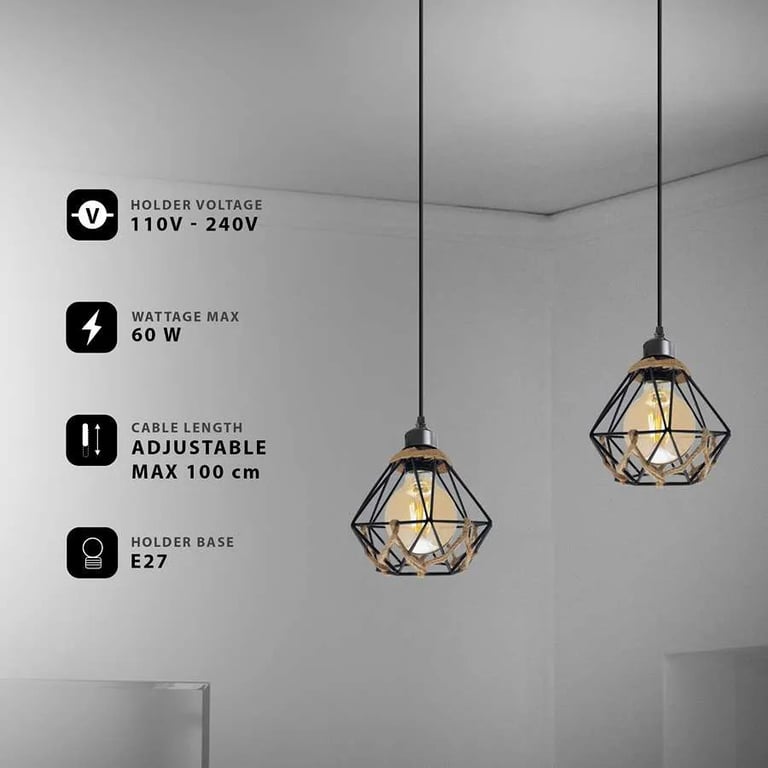 Industrial 3-Light Adjustable Pendant Light Fixture for Bar Restaurant