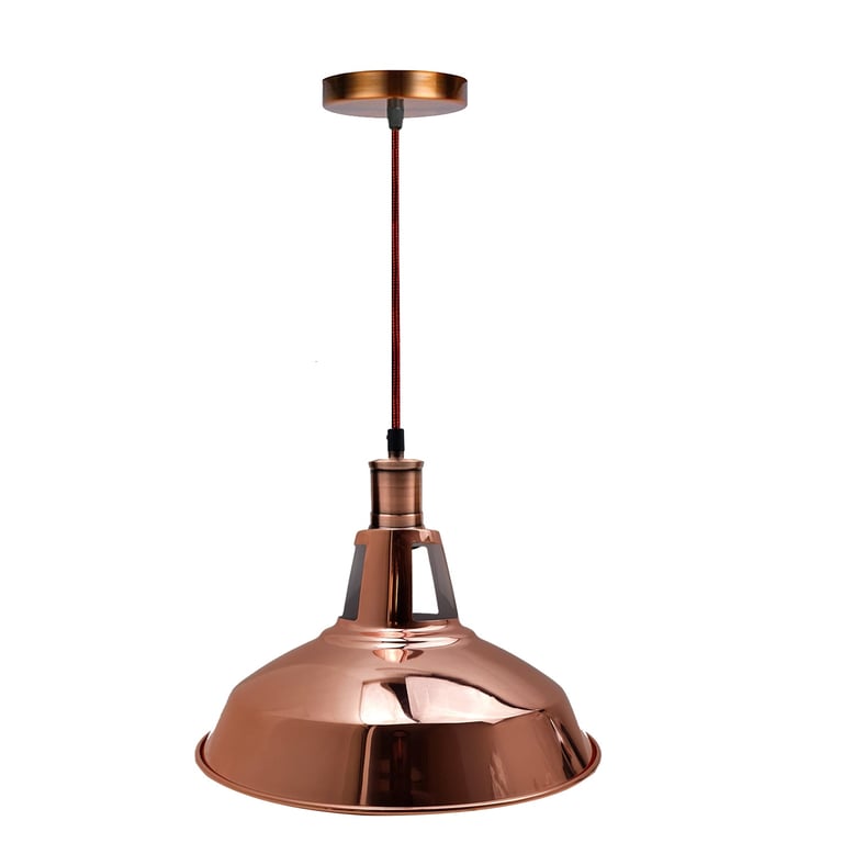 Modern Metal Pendant Light - Vintage Style Lighting Fixture for Kitchen, Bedroom & Bar