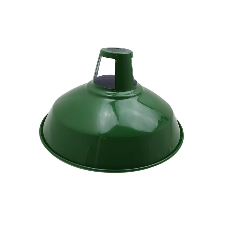 Modern Green Metal Ceiling Pendant Light - Industrial Retro Style Shade