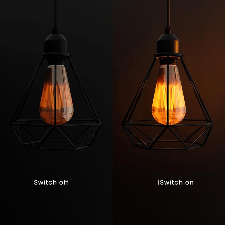 Black Industrial 3-Light Pendant Light Fixture with Adjustable Diamond Cage