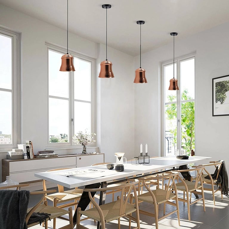 Industrial Vintage Rose Gold Retro Style Pendant Light - E27 Home Decoration Lighting Fixture