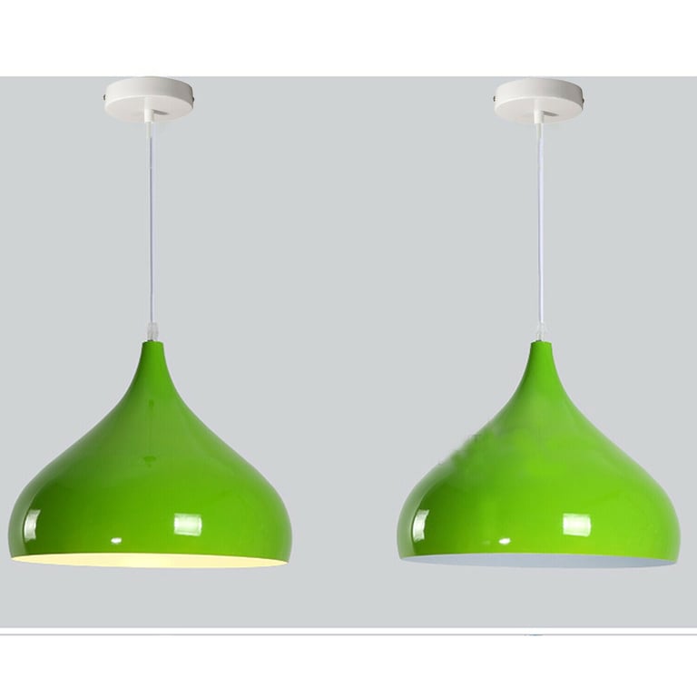 Industrial Vintage Metal Ceiling Hanging Green Pendant Light Fixture