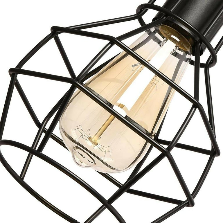 Metal Industrial Wire Cage Pendant Light - Rustic Elegance for Your Home Decoration