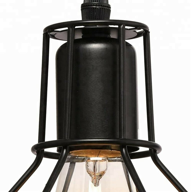 Metal Industrial Wire Cage Pendant Light - Rustic Elegance for Your Home Decoration