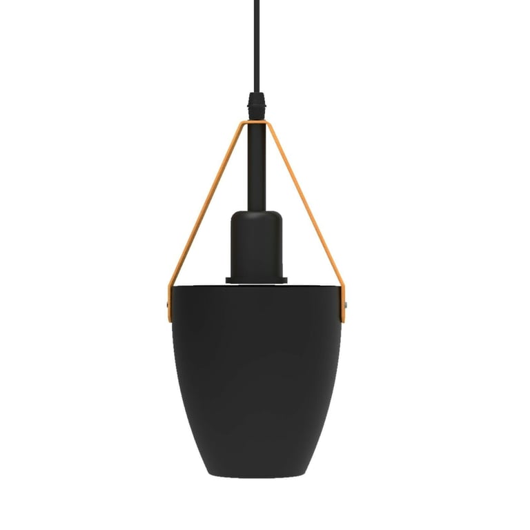 Industrial Pendant Light - Adjustable Metal Shade E27 Bulb Compatible Downlight Fixture