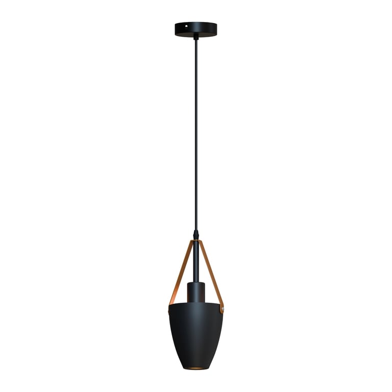 Industrial Pendant Light - Adjustable Metal Shade E27 Bulb Compatible Downlight Fixture