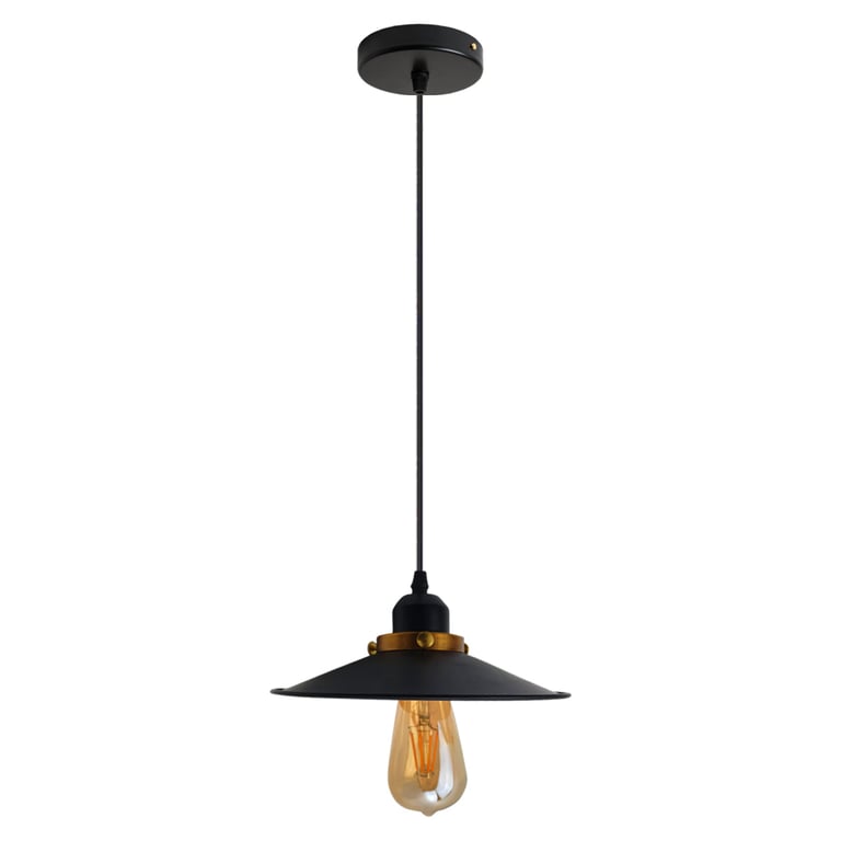 Adjustable Black Metal Ceiling Pendant Light Easy Fit 2463 - Warm Romantic Atmosphere Home Decorating Light