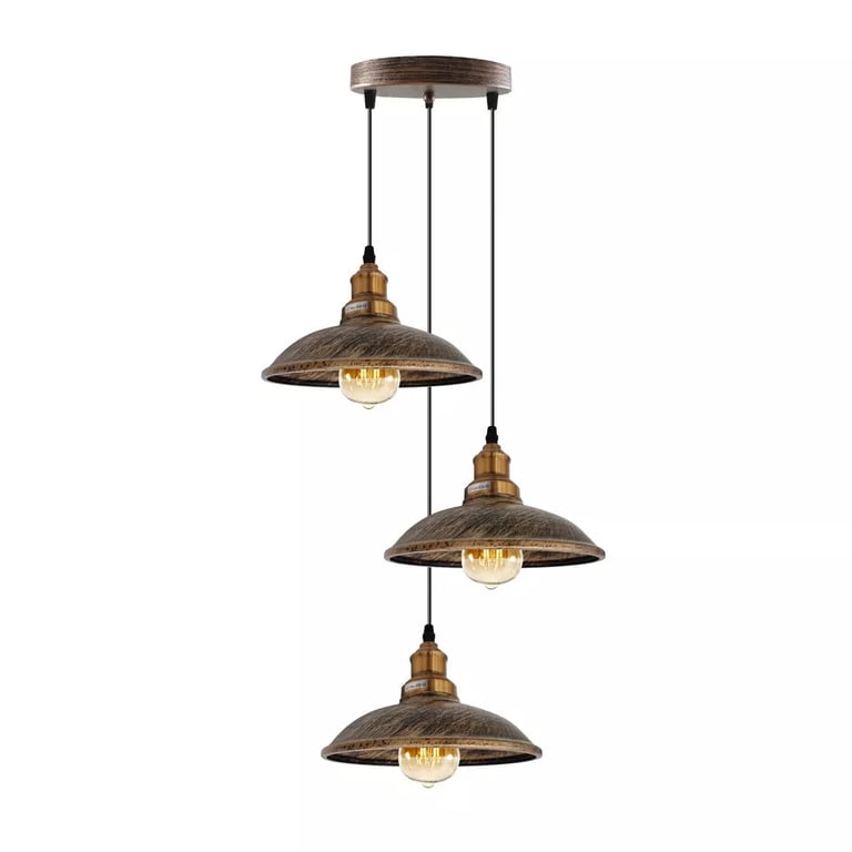 Retro Classic Ceiling Cluster Pendant Light Dome for Living Room Decoration