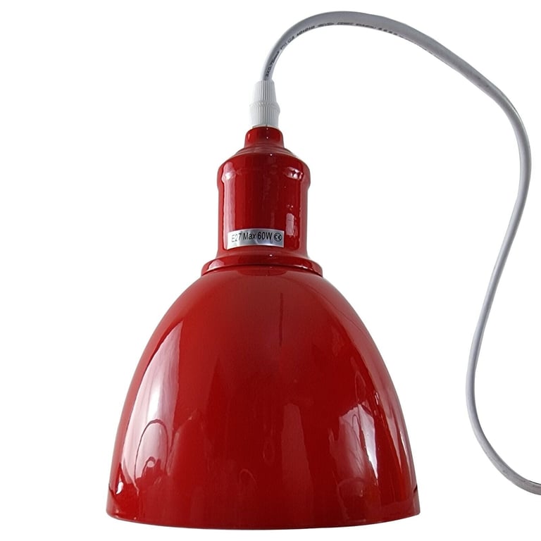 Red 3-Shade Dimmable Modern Ceiling Pendant Light E27 Lamp Base