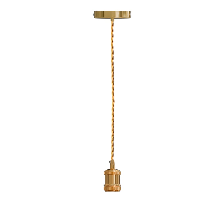 3 Core Ceiling Pendant Light Fitting with E27 Lamp Holder and Dimmable Functionality