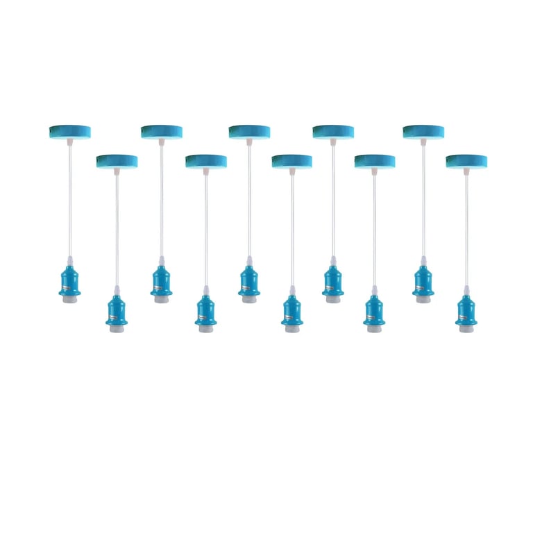 10 Pack Vintage Retro Dimmable Pendant Light Holder E27 Lamp Holder Indoor Ceiling Lighting Kit