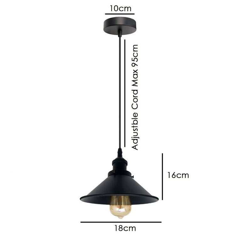 Industrial Metal Cage Pendant Light - Rustic Retro Style Lighting Fixtures