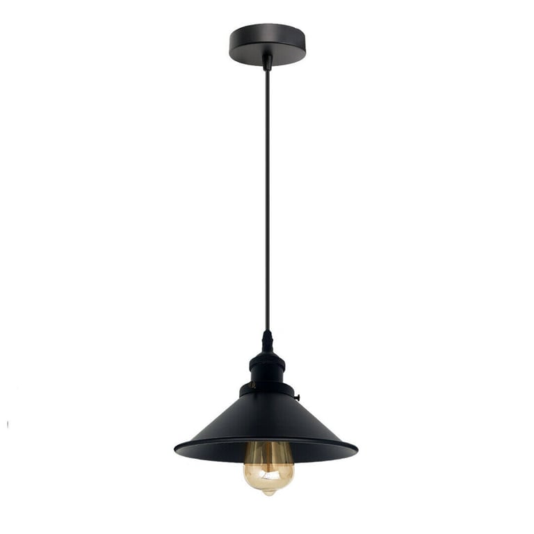 Industrial Metal Cage Pendant Light - Rustic Retro Style Lighting Fixtures