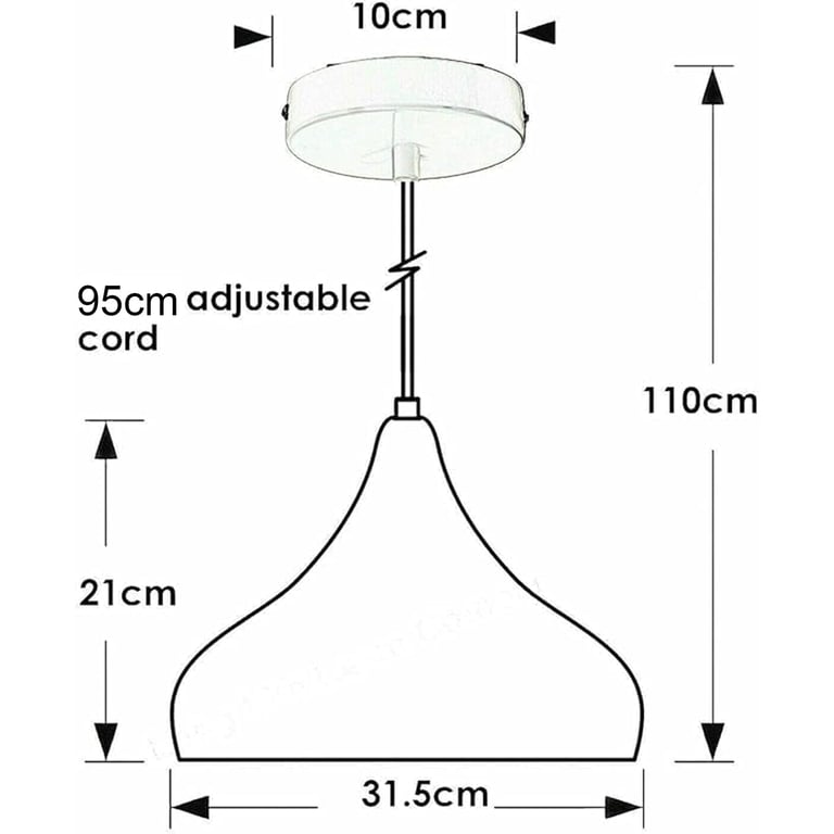 Modern Black Pendant Lights - Dimmable Contemporary Ceiling Lamps