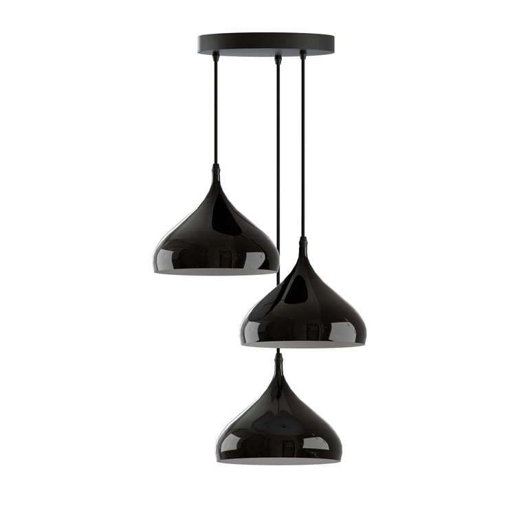 Modern Black Pendant Lights - Dimmable Contemporary Ceiling Lamps
