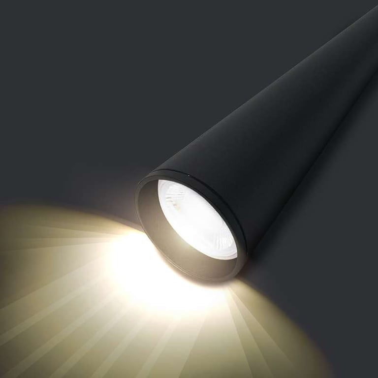Aluminium Conical Pendant Light - Modern Adjustable Ceiling Fixture with Dimmable Shade