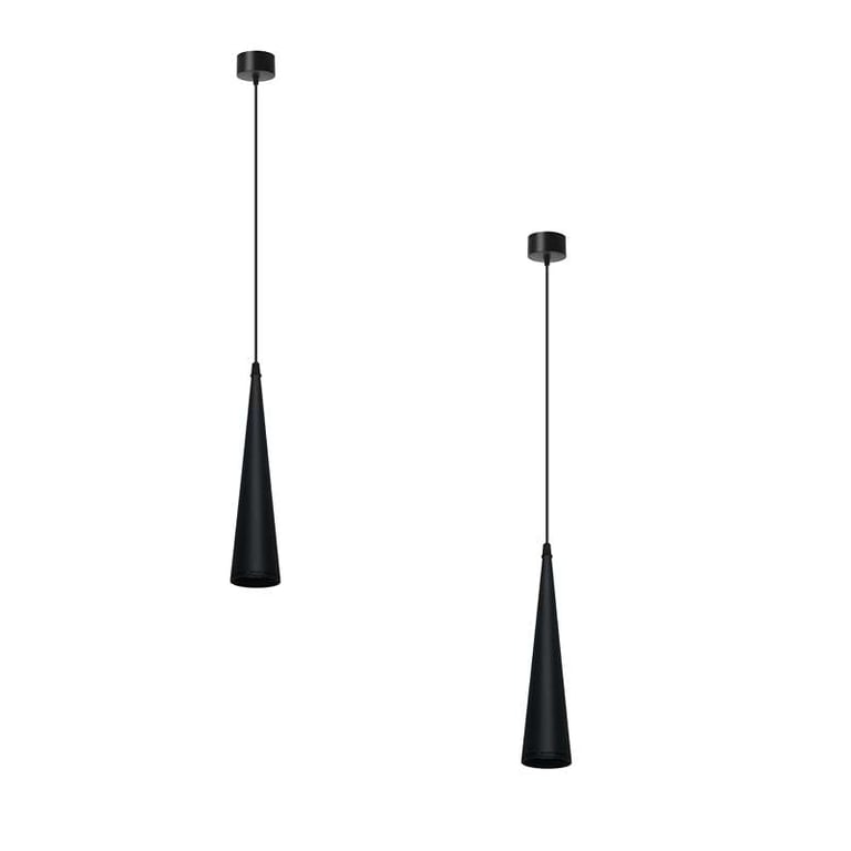 Aluminium Conical Pendant Light - Modern Adjustable Ceiling Fixture with Dimmable Shade