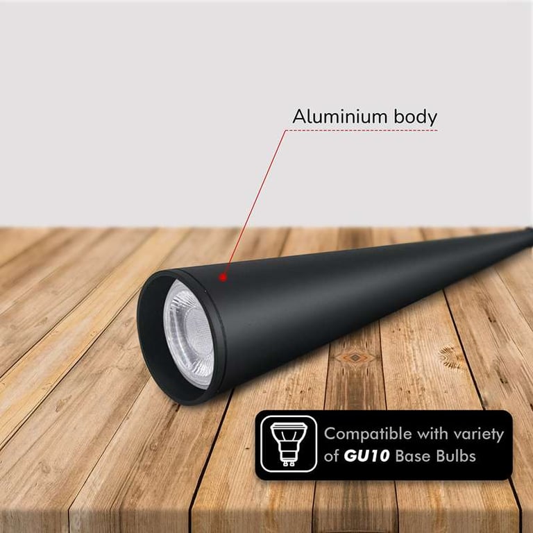 Aluminium Conical Pendant Light - Modern Adjustable Ceiling Fixture with Dimmable Shade