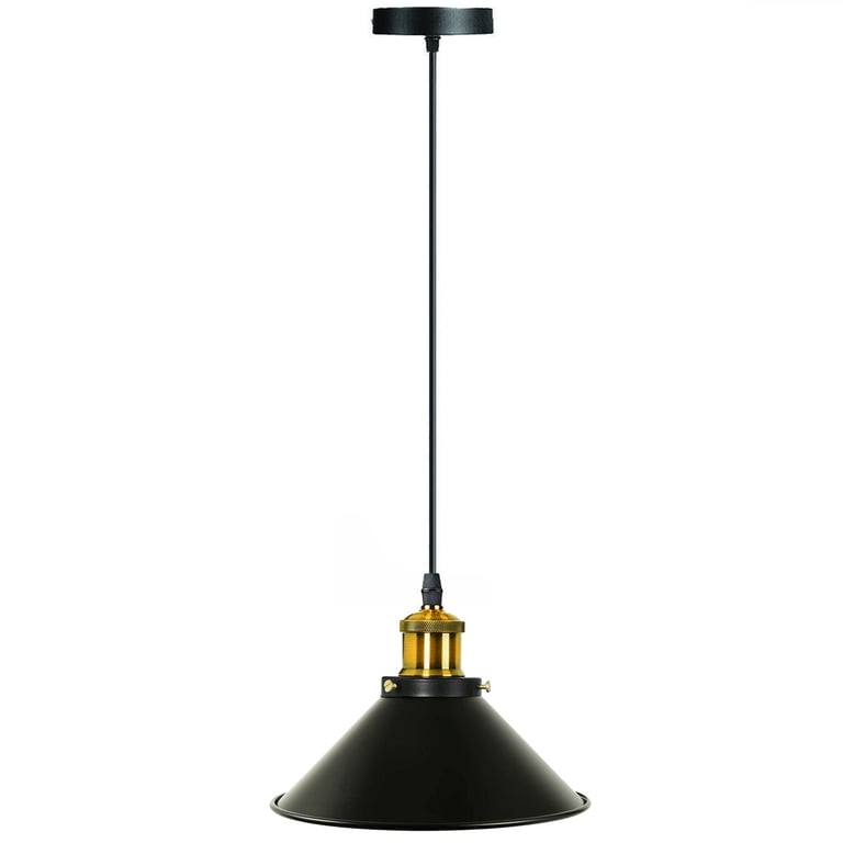 Vintage E27 Ceiling Pendant Light Industrial Bulb Holder with Warm Atmosphere Design