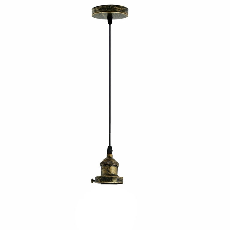 Vintage Industrial Pendant Lamp E27 Ceiling Rose Light Fitting Home Decorating Kit