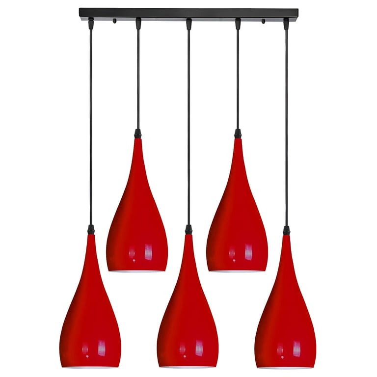 Vintage 5-Way Industrial Ceiling Pendant Light - Modern Minimalist Ambiance Lighting