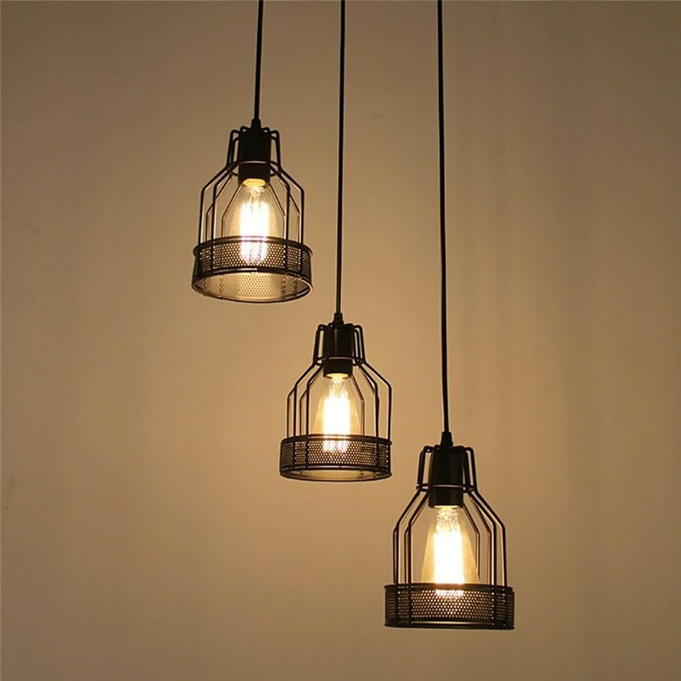 Industrial Spider Pendant Light - Edison Style Bulb Metal Ceiling Fixture
