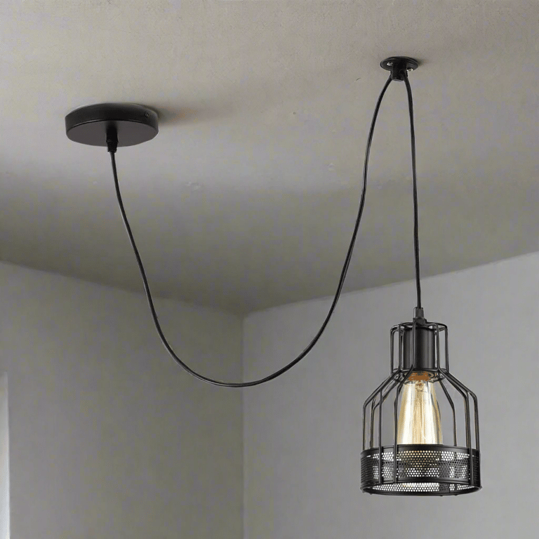 Industrial Spider Pendant Light - Edison Style Bulb Metal Ceiling Fixture