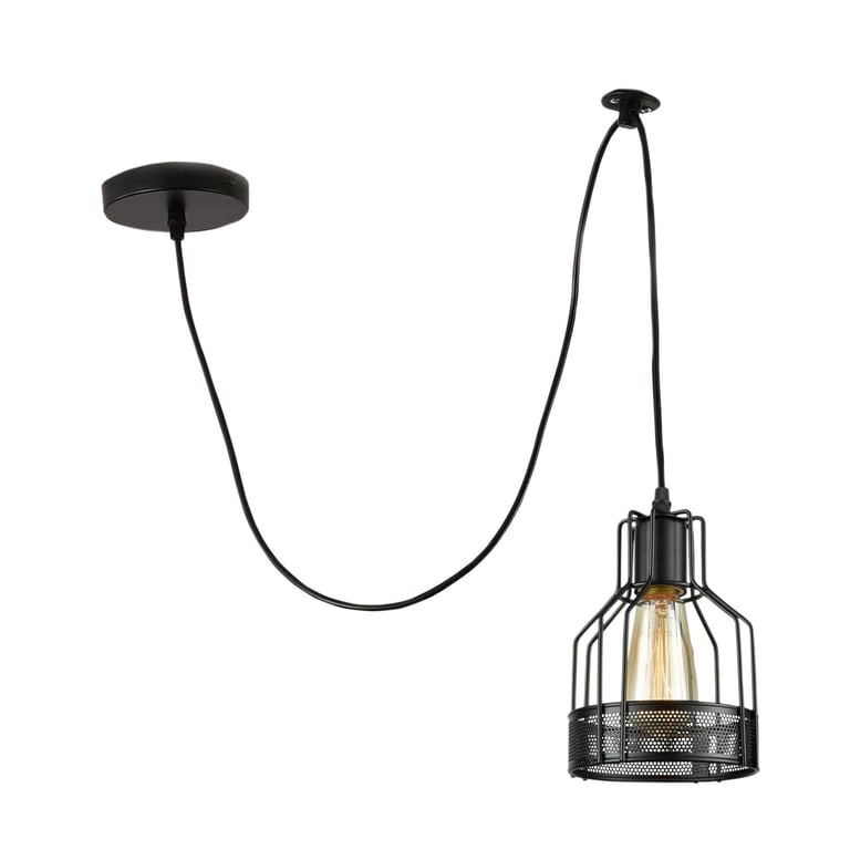 Industrial Spider Pendant Light - Edison Style Bulb Metal Ceiling Fixture