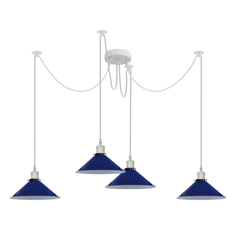 Modern Spider Light Chandelier - Retro Industrial Ceiling Light Fixture E27 Bulb Holder