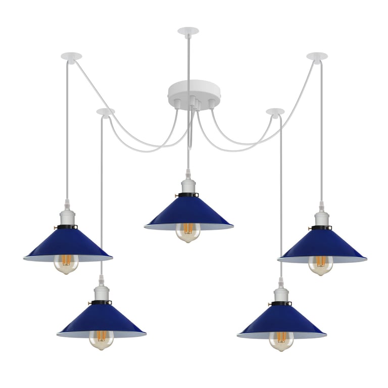 Modern Spider Light Chandelier E27 Bulb Fixture - Industrial Retro Ceiling Lighting