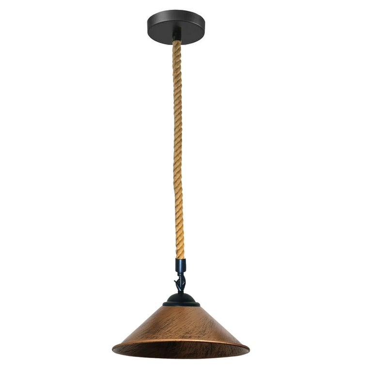 Hemp Rope Pendant Light - Warm E27 Base Decor Lighting