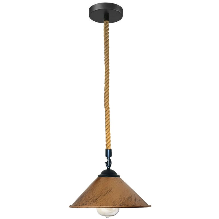 Hemp Rope Pendant Light - Warm E27 Base Decor Lighting
