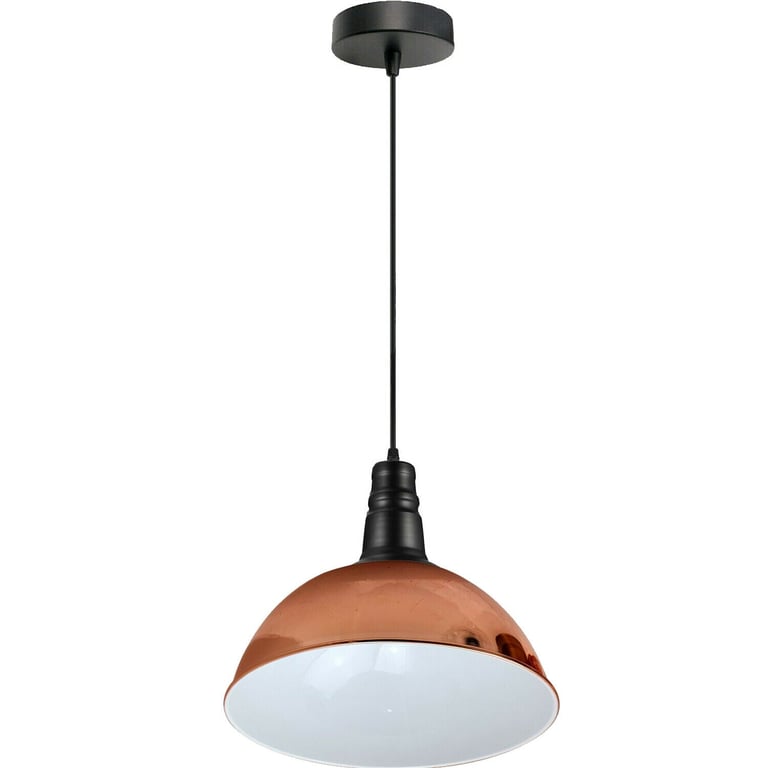 Rose Gold Vintage Pendant Light Shade with Adjustable Angle and Warm Romantic Atmosphere