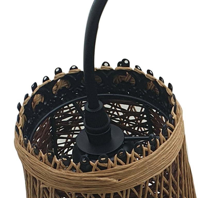 Modern Wicker Rattan Basket Style Ceiling Pendant Light Shade - Create Warm Romantic Atmosphere