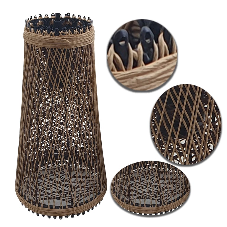Modern Wicker Rattan Basket Style Ceiling Pendant Light Shade - Create Warm Romantic Atmosphere