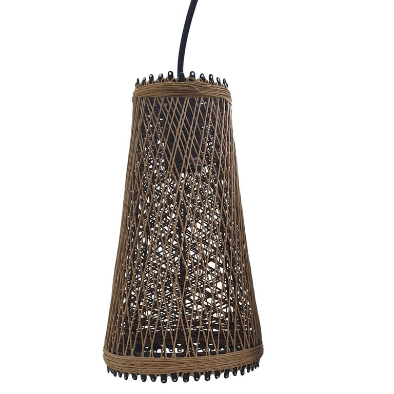 Modern Wicker Rattan Basket Style Ceiling Pendant Light Shade - Create Warm Romantic Atmosphere