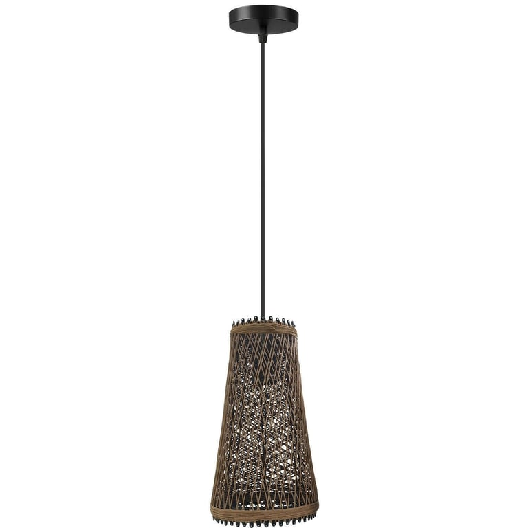 Modern Wicker Rattan Basket Style Ceiling Pendant Light Shade - Create Warm Romantic Atmosphere