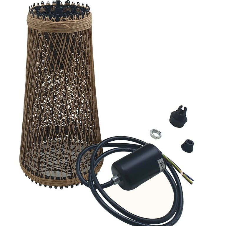 Modern Wicker Rattan Basket Style Ceiling Pendant Light Shade - Create Warm Romantic Atmosphere
