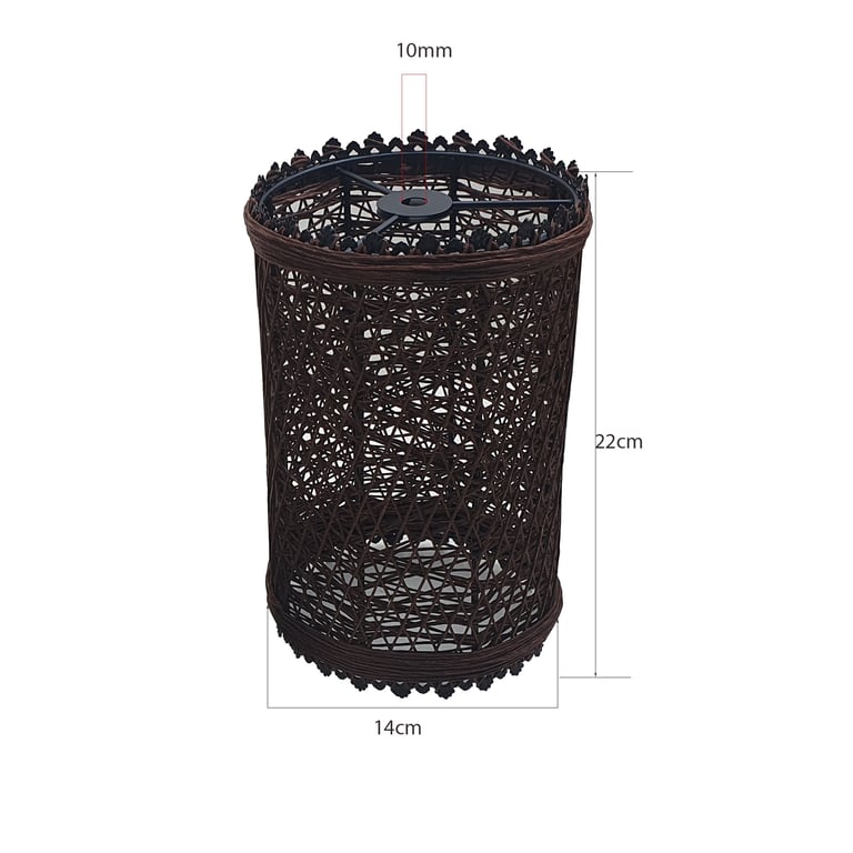 Rattan Pendant Shade - Warm & Romantic Home Decoration Lighting E27 Lamp Base